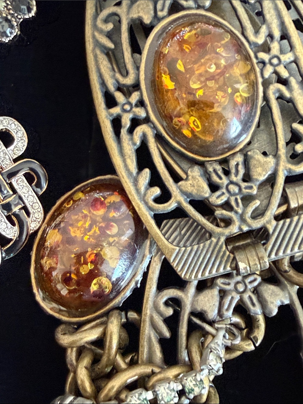 Ultimate mini craft lot distressed lion dish jewelry high end Nina Ricci & more - Picture 5 of 16